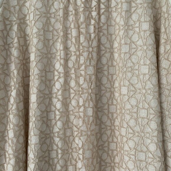 LOGO by Lori Goldstein XL Beige Zip Lace Cardigan - Picture 10 of 10